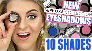 Testing NEW Sephora SINGLE SHADOWS // 10 SHADES!