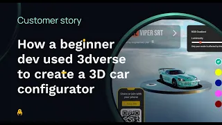 How a beginner dev created a web-based 3D car configurator using 3dverse