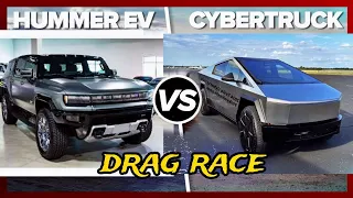 Tesla Cybertruckv Hummer EV DRAGRACE  | cybertruck vs Hummer ev | cybertruck 2024 | hummer ev 2024