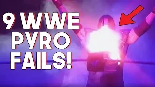 Top 9 WWE Pyro Entrance Fails, Accidents and mistakes!