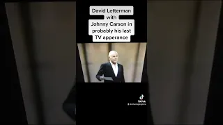 Johnny Carson on David Letterman’s The Late Show in 1994