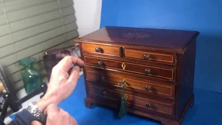 George III Mahogany Miniature Chest of Drawers.