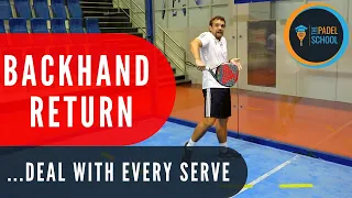 How to hit the BACKHAND RETURN in padel!
