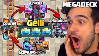 se eu ganhar a partida, muda a raridade INTEIRA do MEGADECK... Clash Royale