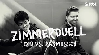 TTBL Zimmerduell: Dang Qiu & Tobias Rasmussen