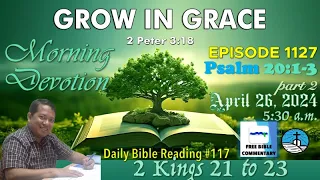 Morning Devotion 1127 | Psalm 20:1-3,  part 2 | Tagalog | Word of God | Countryside Baptist Church