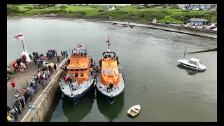 RNLI Holyhead , Severn-Class ALB Christopher Pearce and RNLI Moelfre, Tamar-class  lifeboat ‘Kiwi