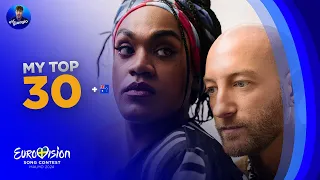 Eurovision 2024: My Top 30 (NEW 🇦🇺)