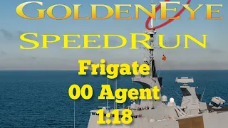 Frigate 00 Agent 1:18 UWR (Feb 7-23) Goldeneye SpeedRun XBOX rare replay #007 #worldrecord #speedrun