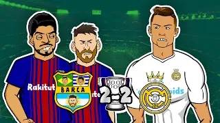 Barcelona 2 – 2 Real Madrid ► 📺 GOGGLE IN THE BOX 📺 442oons ft. Ronaldo, Messi, & Neymar!