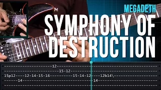 Megadeth - Symphony Of Destruction (como tocar - aula de guitarra)