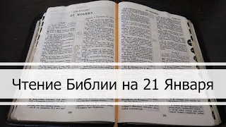 Чтение Библии на 21 Января: Псалом 21, Евангелие от Матфея 21, Книга Бытие 41, 42