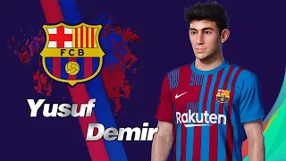 Yusuf Demir | Welcome to Barcelona🔵🔴 | Dribbling Skills like idol Messi | PES2021🔥🔥🔥