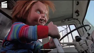 Child's Play 3: Chucky kills a Garbage Man HD CLIP