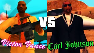 Victor Vance VS Carl Johnson ¿Quién ganaria?