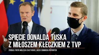 Kłeczek z TVP pytał, dlaczego "PO zohydza Polakom UE". Bezbłędna odpowiedź Tuska