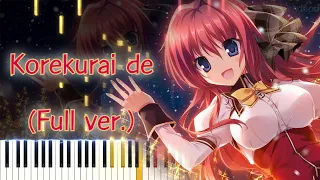 [Yume to Iro de Dekiteiru ED] Korekurai de/Nakuru Aitsuki (Full ver.) Piano Arrangement