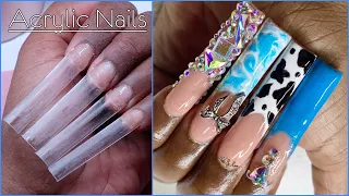 WATCH ME WORK Easy Techniques For Acrylic French Nails|Trying Melody Susie's New Drill