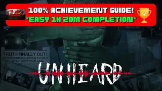 Unheard: Voices Of Crime - 100% Achievement Guide! *Easy 1h 20M Completion* (On Sale for £5.24)