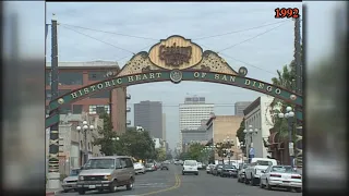 San Diego's Gaslamp Quarter in 1974/1992