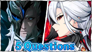 Pierro Answers 5 Questions from Arlecchino | Genshin Impact Fatui Harbinger lore / story read along