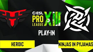 CS:GO - Heroic vs. Ninjas in Pyjamas [Inferno] Map 1 - ESL Pro League Season 13 - Play-In