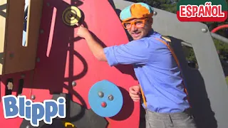 Blippi Jugando en el Parque para Bebés | Aprende con Blippi | Moonbug Kids Parque de Juegos