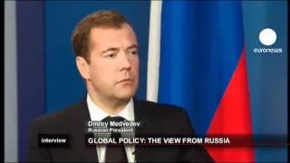 euronews interview - Medwedew: "Russland ist ein Freund Syriens"