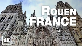 Cathedral of Rouen Normandy FRANCE 2021 ⛪️ • Real Time Virtual Walking Tour Ambience in 4K ASMR