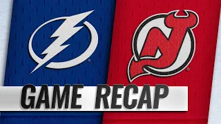 Kucherov, Point lead Lightning to 5-1 win vs. Devils