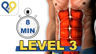 8 Min Abs Workout - Level 3 - P4P Music