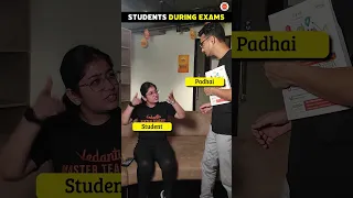 Students during exam days! #khushboomamvedantu #kuldeepsirvedantu #funnyshorts