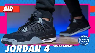 Air Jordan 4 Black Canvas