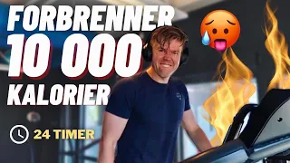 PRØVER Å FORBRENNE 10 000 KALORIER PÅ 24 TIMER CHALLENGE