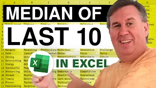 Excel - How to Calculate the Median of Last 10 Records in Excel  - Excel - Episode 1735