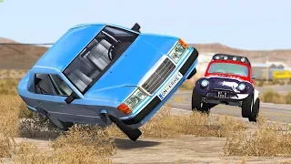 SATISFYING HIGH SPEED ROLLOVER CRASHES #17 - BeamNG Drive | CRASHdriven