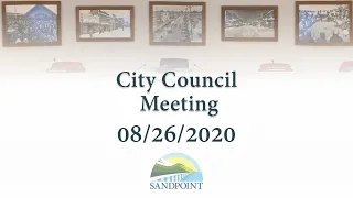 City of Sandpoint | City Council Meeting | 08/26/2020