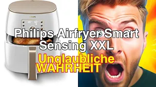Philips airfryer smart sensing xxl, 7.3l (1.4kg), 90% weniger fett mit rapid air technologie, automa