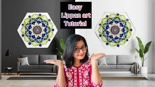Unique Lippan Art home decor with mirrors || Fusion of Lippan and Mandala art