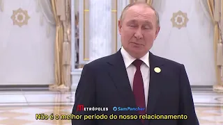 Após ser alvo de piadas por fotos sem camisa, Putin rebate líderes do G7