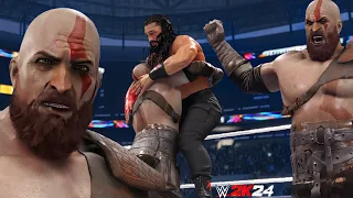The Original Kratos Conquers the Wrestling World : WWE 2K24 Awesome Moment