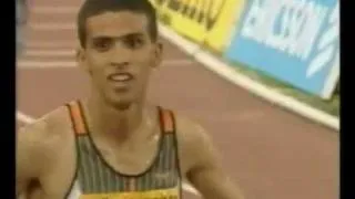 Record du monde du 1500m masculin : Hicham El Gerrouj (3'26"00), Rome 1998