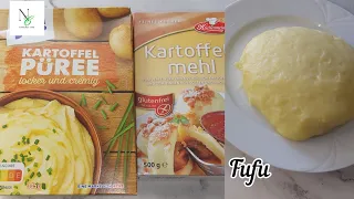 Fufu Rezept Mit Kartoffelpuree und Mehl : How to make fufu with potato Flakes