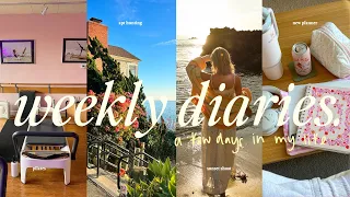 weekly diaries 🌊🌞 new planner, sunset shoot in laguna, apt hunting in san diego vlog