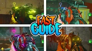 ALPHA OMEGA - ALL 4 RAY GUN MARK II UPGRADES GUIDE (Black Ops 4 Zombies Tutorial)