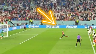 Cristiano Ronaldo's penalty against Ghana from the stands
