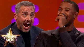 Michael B. Jordan Loses It At Steve Carell’s Dolls | The Graham Norton Show