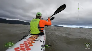 First downwind on the Boost Double with John