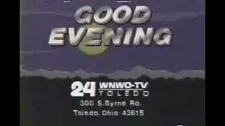 WNWO-TV 24 Sign-Off 1989