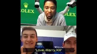 George Russell does "love, marry, kill..."